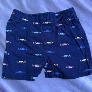 Wrangler Kids' Dark Blue Car Print Shorts